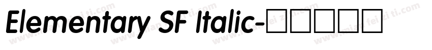 Elementary SF Italic字体转换